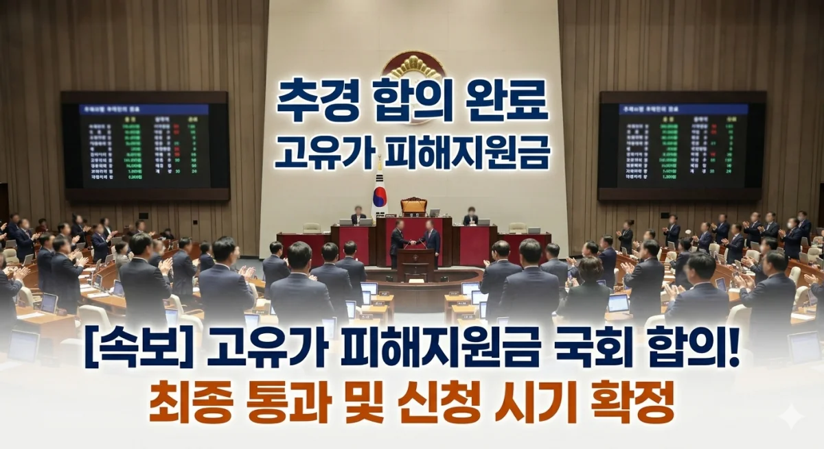 [속보] 고유가 피해지원금 26조 추경 합의! 오늘 국회 본회의 통과 확실시
