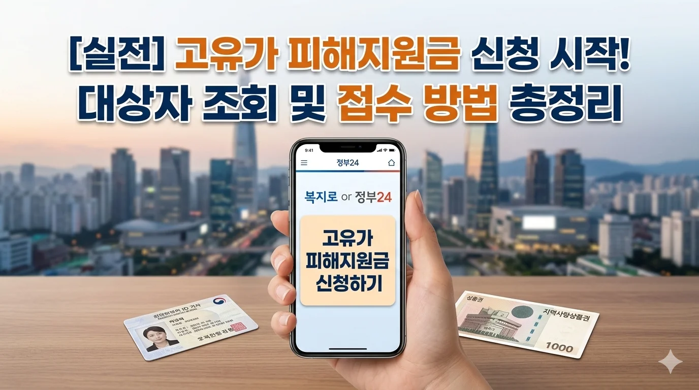 2026 고유가 피해지원금 신청 시작! 신청날짜 및 접수 방법