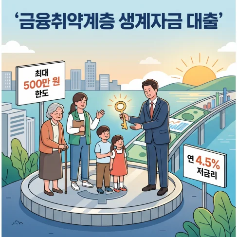 서민금융진흥원 금융취약계층 생계자금 대출 조건 및 신청 자격 총정리